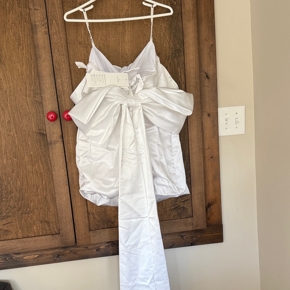 Elegant White Satin Wedding Dress